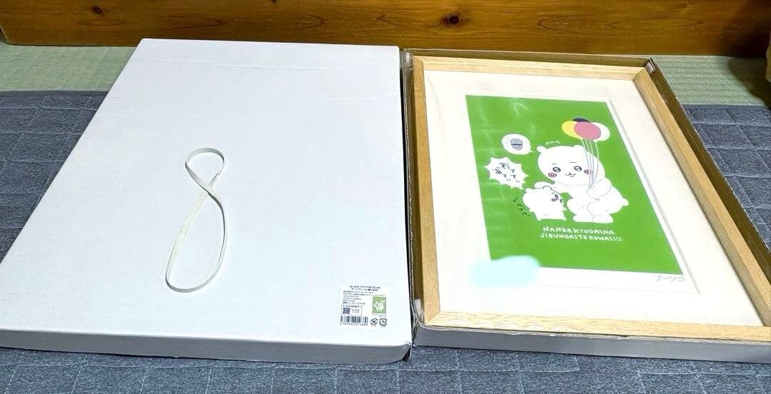 ナガノ アートフレーム 直筆サイン入り ちいかわ複製原画