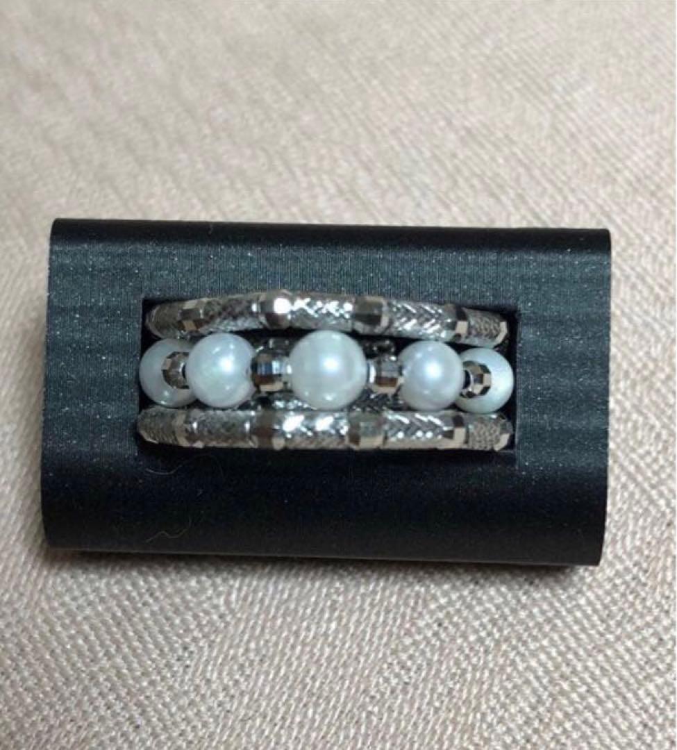 GSTV PT950 アコヤ真珠 フリーリング