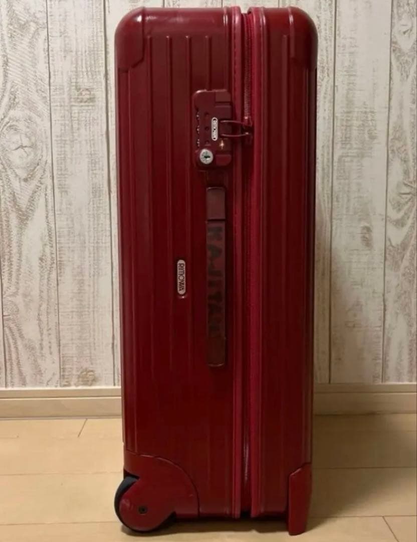 【美品】RIMOWA SALSA リモワ サルサ63L 2輪 TSAロック付 赤