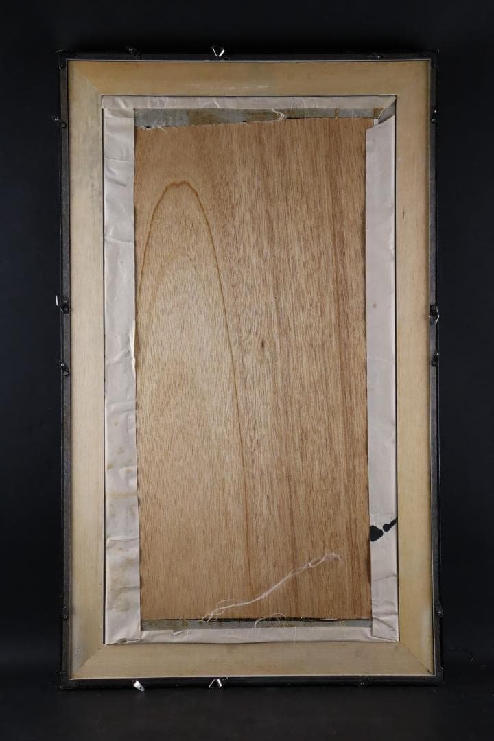 白髪一雄 抽象画 具体 肉筆画 額装 直筆サイン有 模写