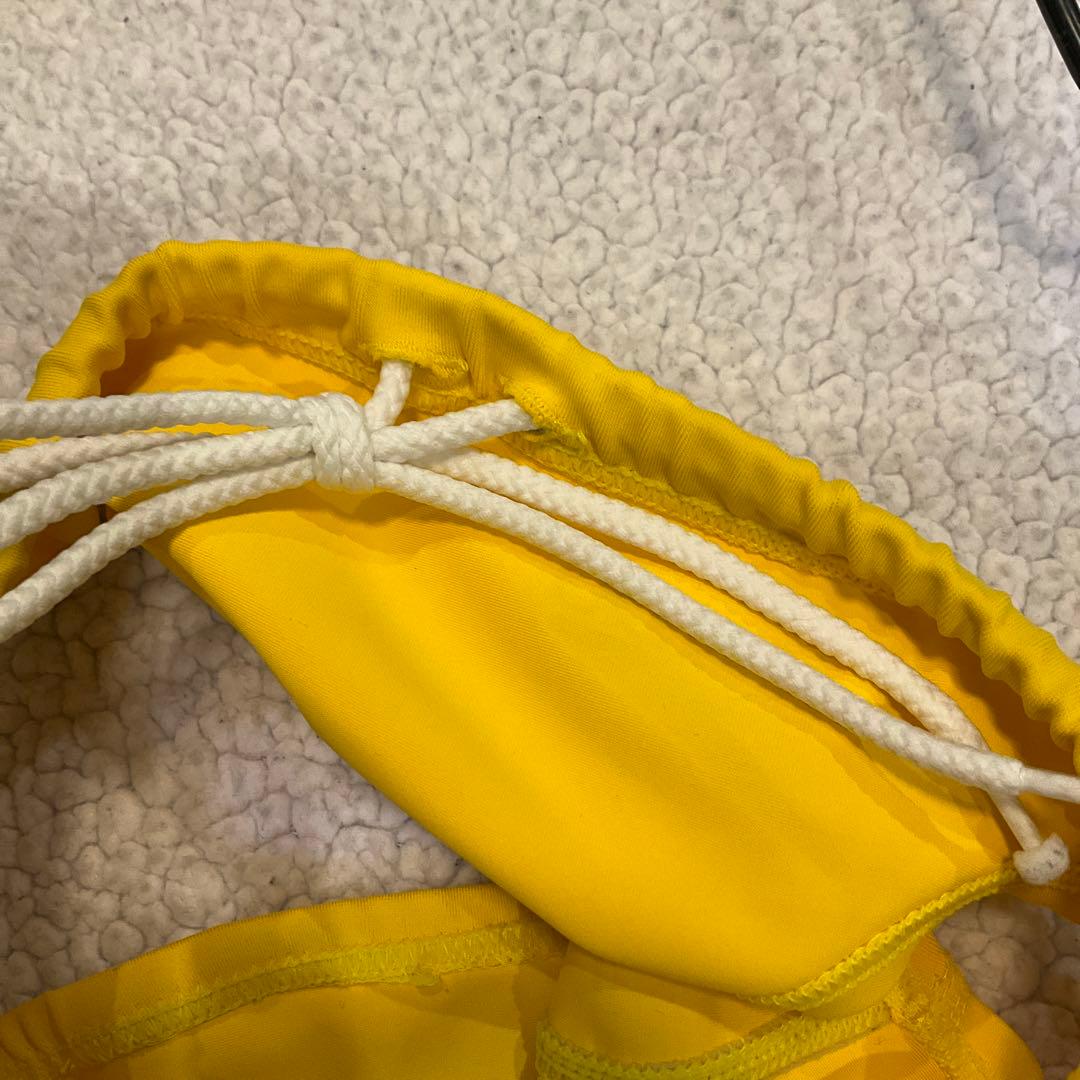 ウロコ柄　競パン　イエロー　山吹