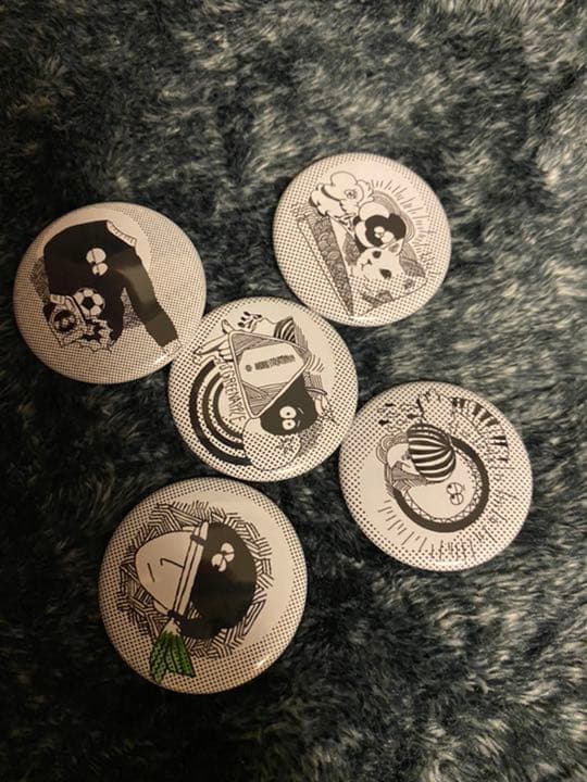 Mrs. GREEN APPLE 最初期　缶バッジ　5種　（詳細不明）