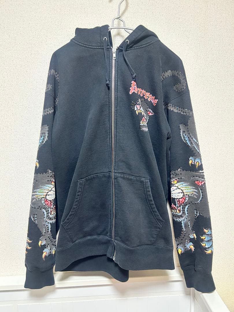 【Supreme】 panther zip up hoodie