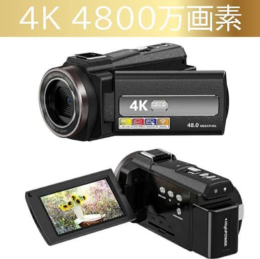 【極美品】DVC HDV-254KM ビデオカメラ 4K 4800万画素