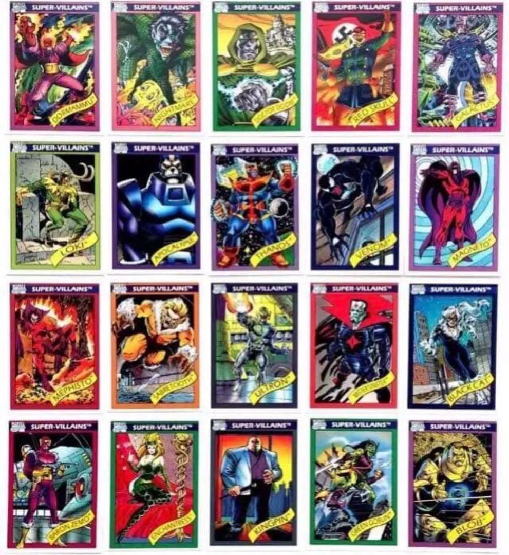 1990年版マーベル・ユニバース シリーズ1 162枚コンプ