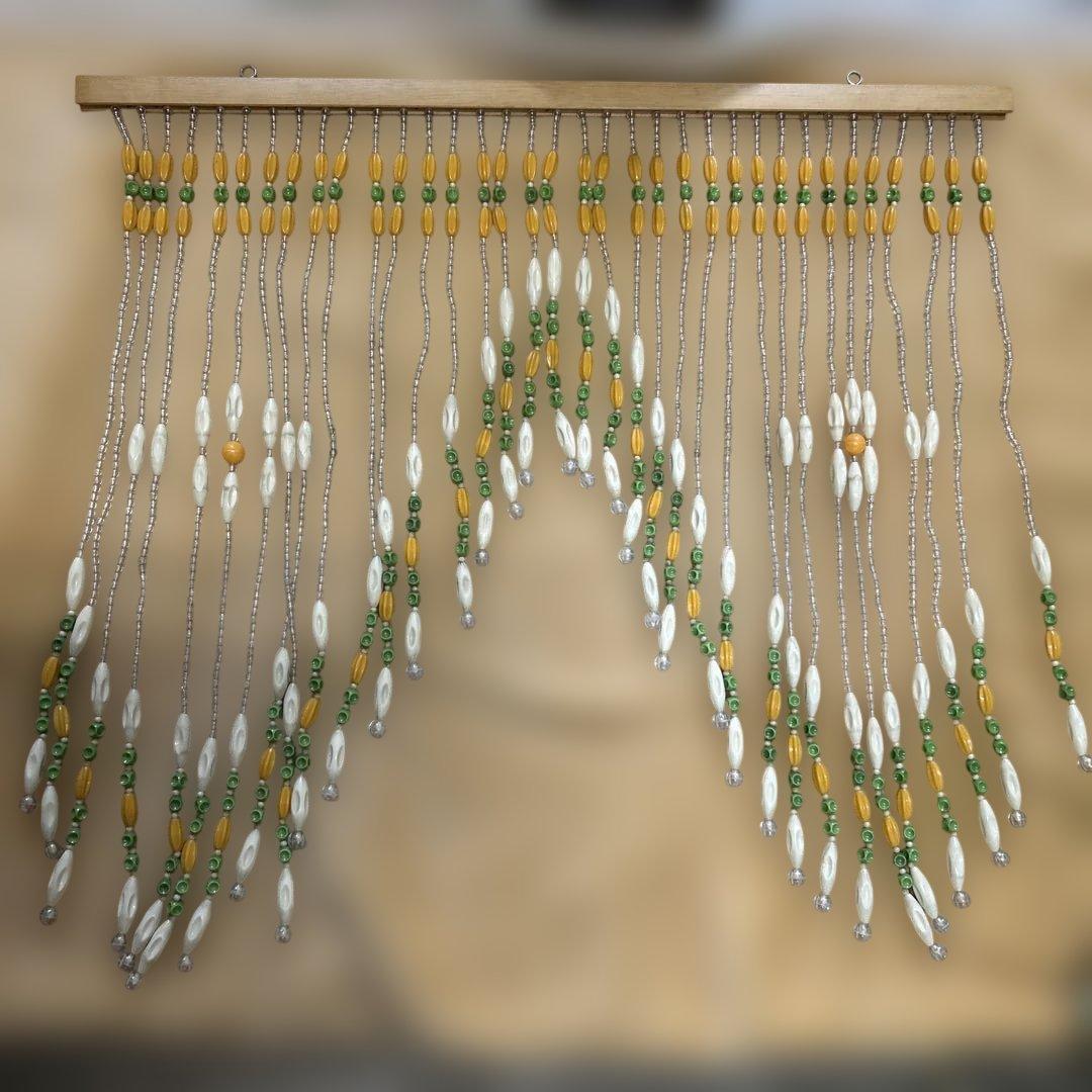 ビーズ のれん 昭和レトロ キズ 汚れ あります