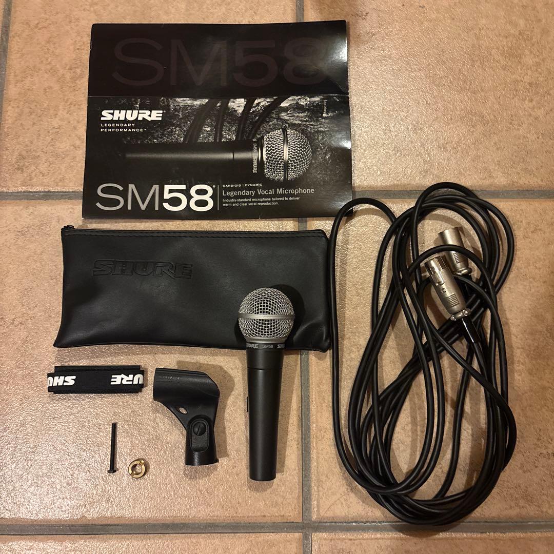 SHURE SM58 ダイナミックマイク 付属品完備