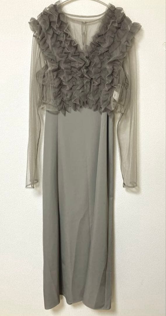 人気　アトロ　袖あり&ミモレ丈3点セット　オケージョンドレス　パーティードレス