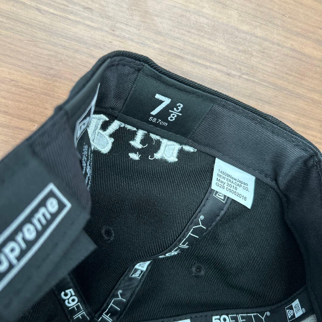 Supreme 黒 キャップ新品未使用