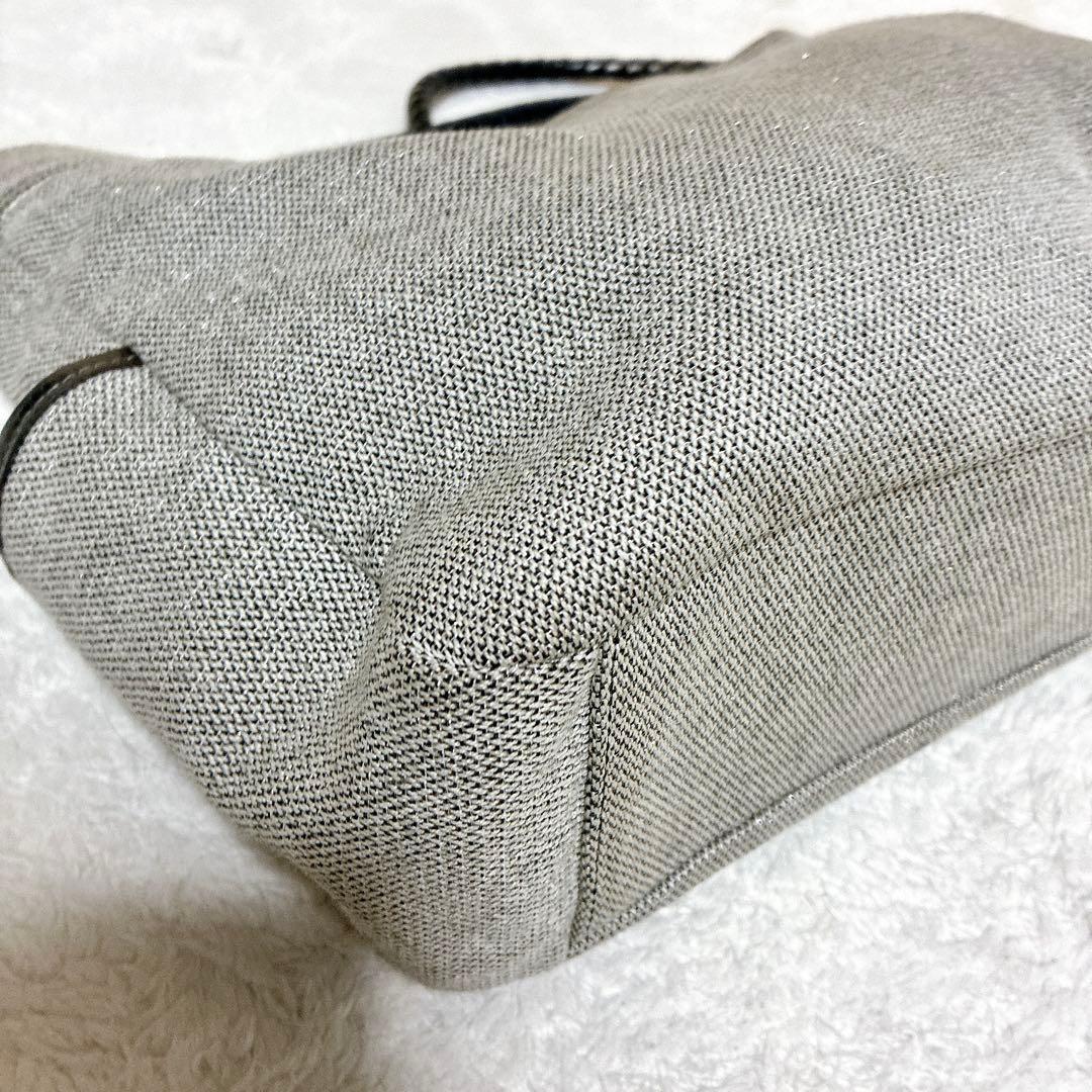 良品　バーバリーブルーレーベル ホースロゴ ショルダーバッグ 編み込み