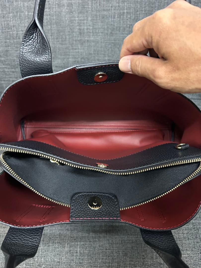 【美品】Miros 2way レザーハンドバッグ