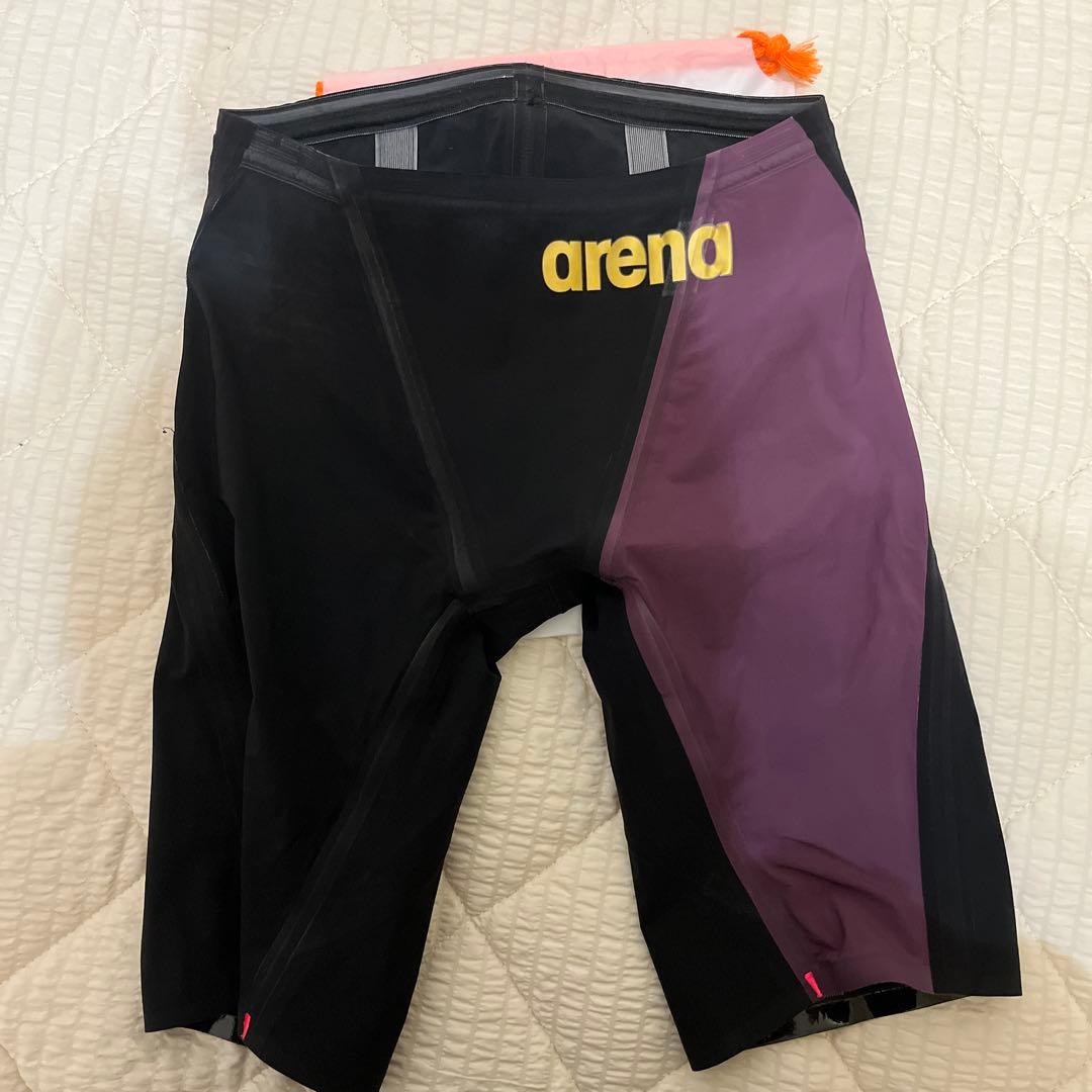 arena アクアフォースストームCP 競泳水着 黒/紫 値下げ交渉します！
