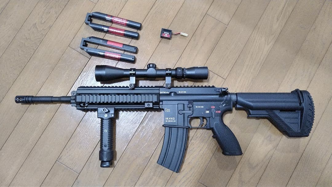 スバル 東京マルイ hk416D 次世代電動ガン スコープ、バッテリー付き