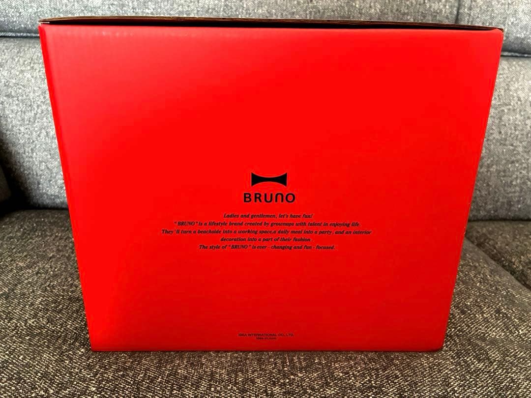 【新品未使用】BRUNO　マルチグリルポット　レッド