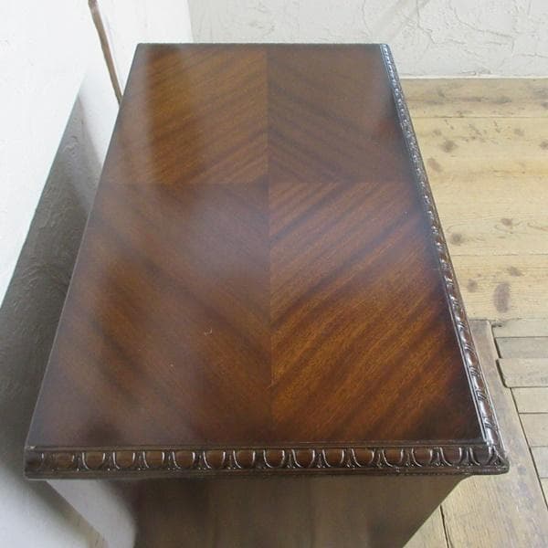 イギリス アンティーク 家具 サイドキャビネット 書類整理 猫脚 6088e