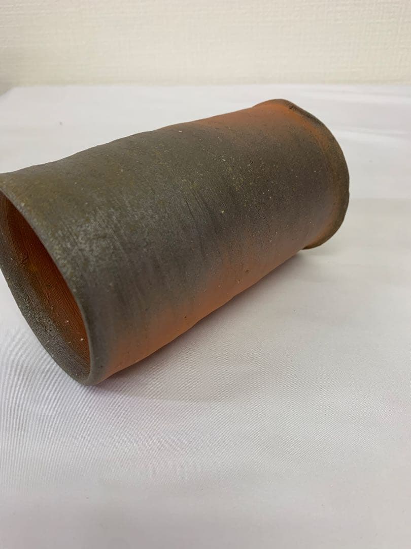 中村六郎　備前　麦酒呑　共箱