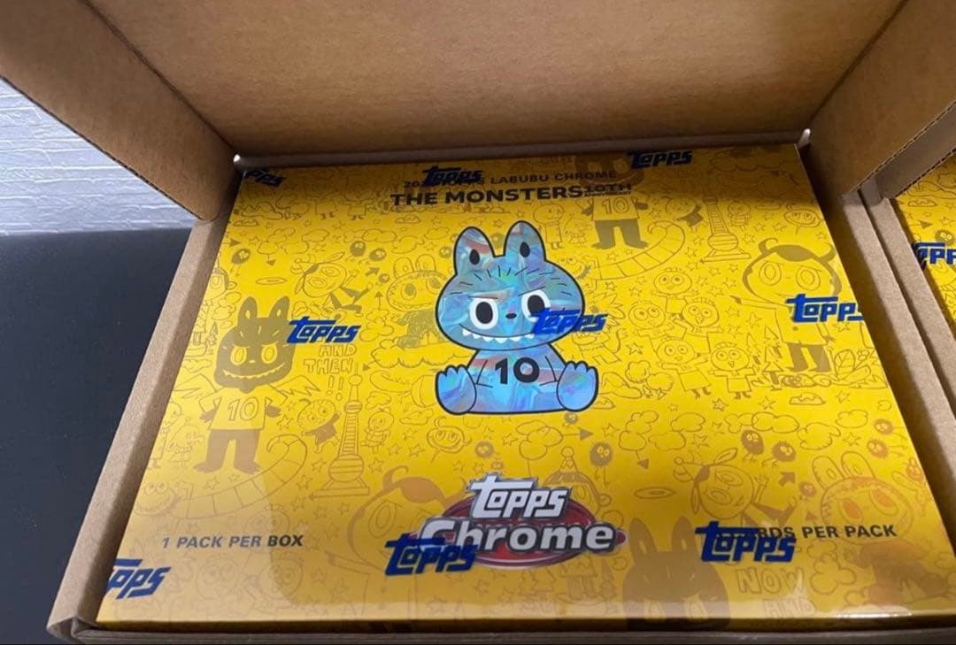 Topps Chrome 10周年記念ボックス ラブブ 2BOX popmart