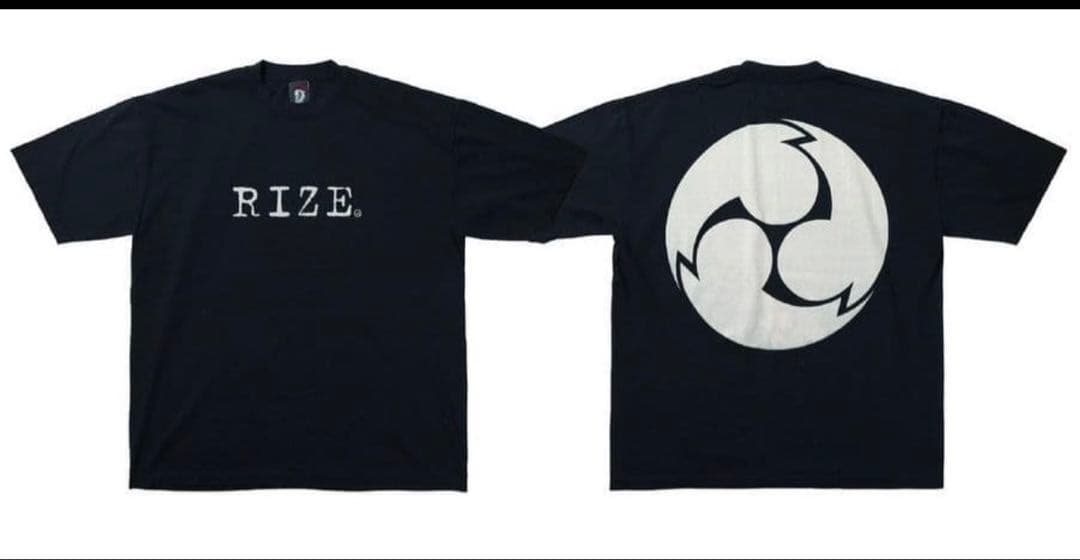 RIZE. Tシャツ 黒 家紋 XXL