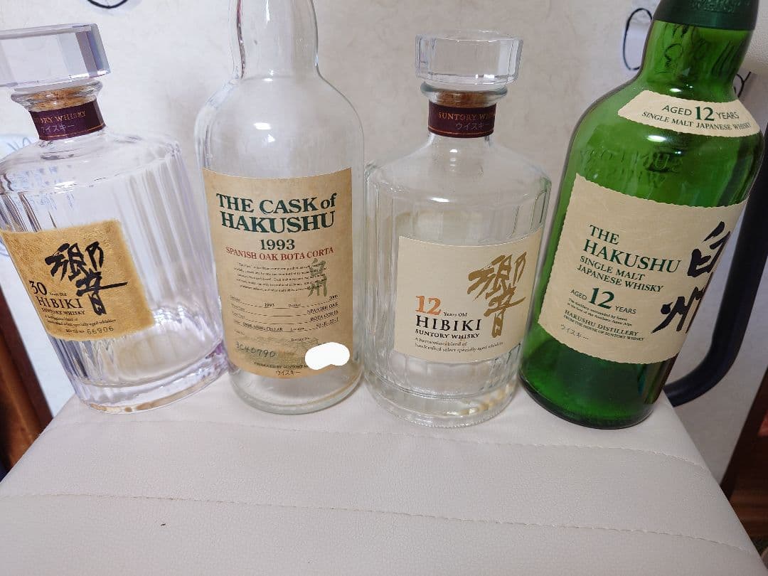 サントリーウイスキー　希少ボトル空き瓶4本セット