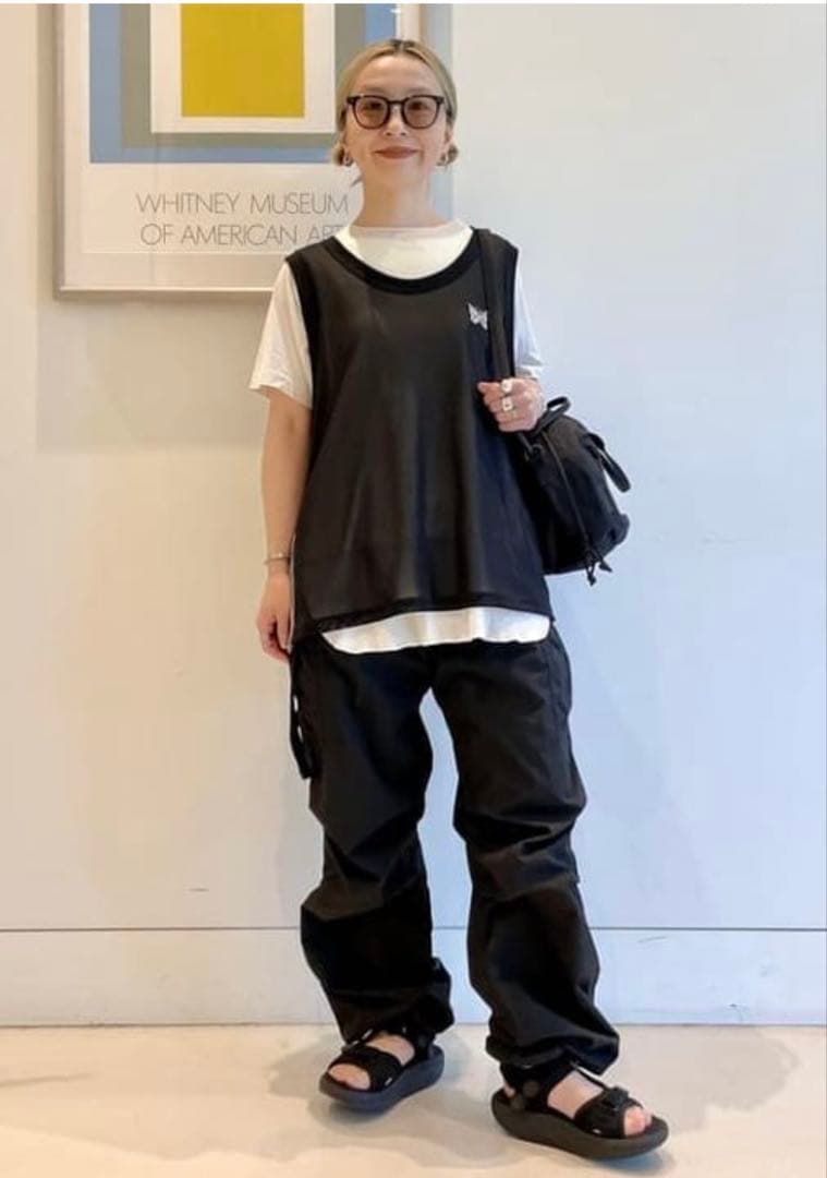 BEAMS BOY 別注NEEDLES / ポリエステル メッシュ タンクトップ