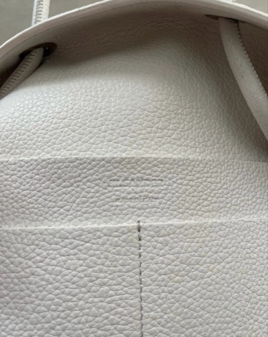 【のんのん】JIL SANDER ジルサンダー　レザーバッグ 白