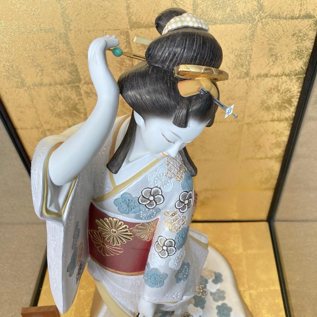 博多人形「鏡の間」　宗田源造作　陶製