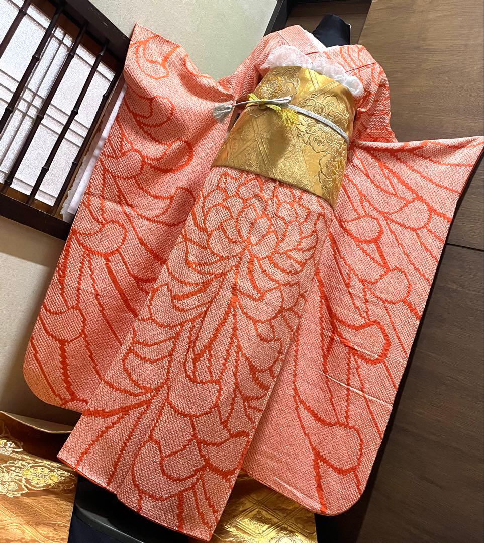 振袖フルセット6点サイズS〜M 総絞り　乱菊　正絹