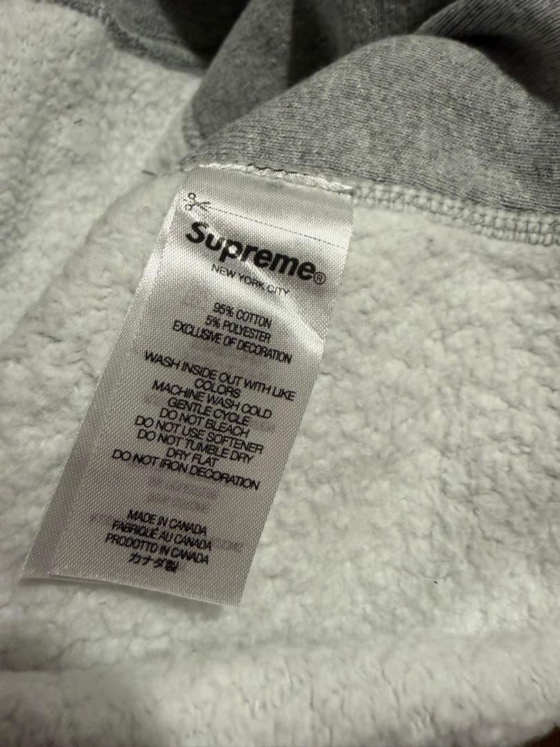 Supreme グレー パーカー Lサイズ　アラビック