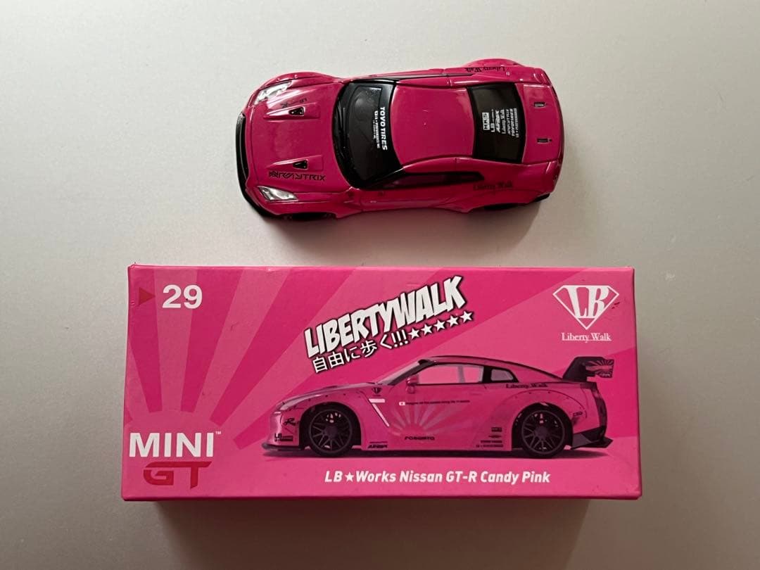 MiNiGT 29 LBworks GTR candy pink ジャンク品