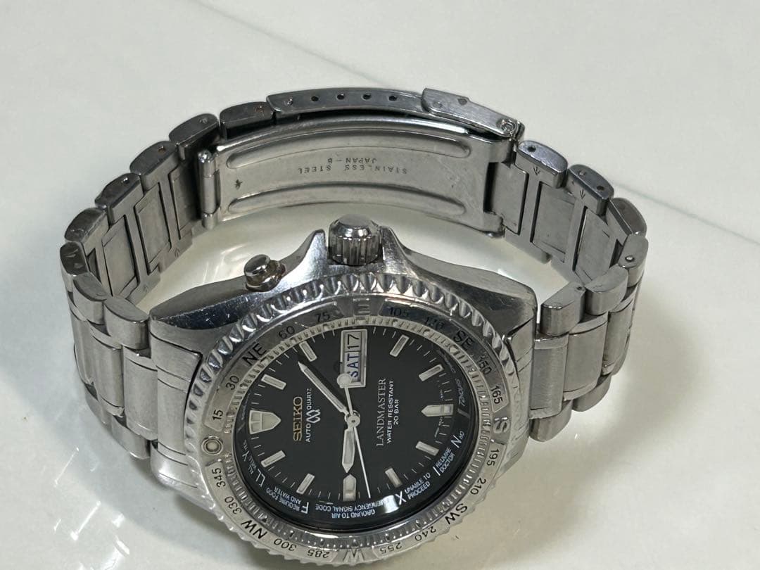 完動【二次電池新品】SEIKO LANDMASTER 5M23-6A20