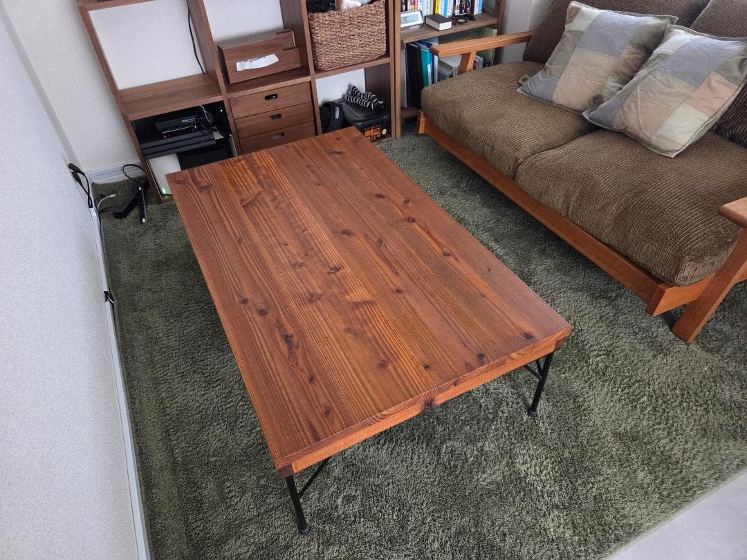 無垢×アイアン　こたつローテーブル