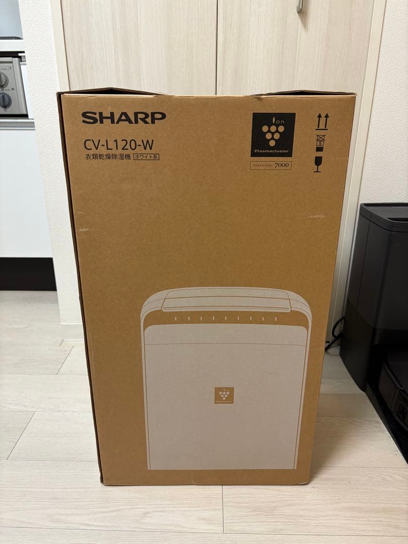 【ほぼ未使用品】SHARP CV-L120-W プラズマクラスター除湿機