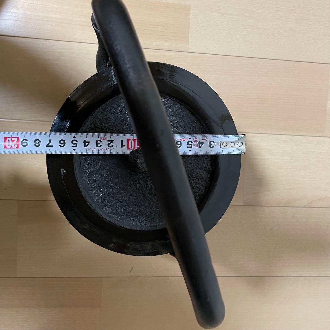 【未使用品】長文堂　大型鉄瓶　南部鉄瓶　鉄瓶