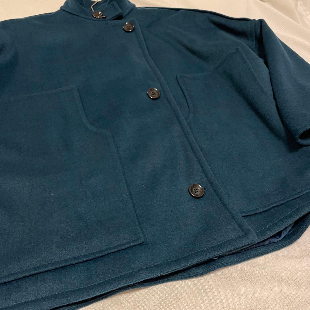 【美品】ふじあみ unof コート ブルー