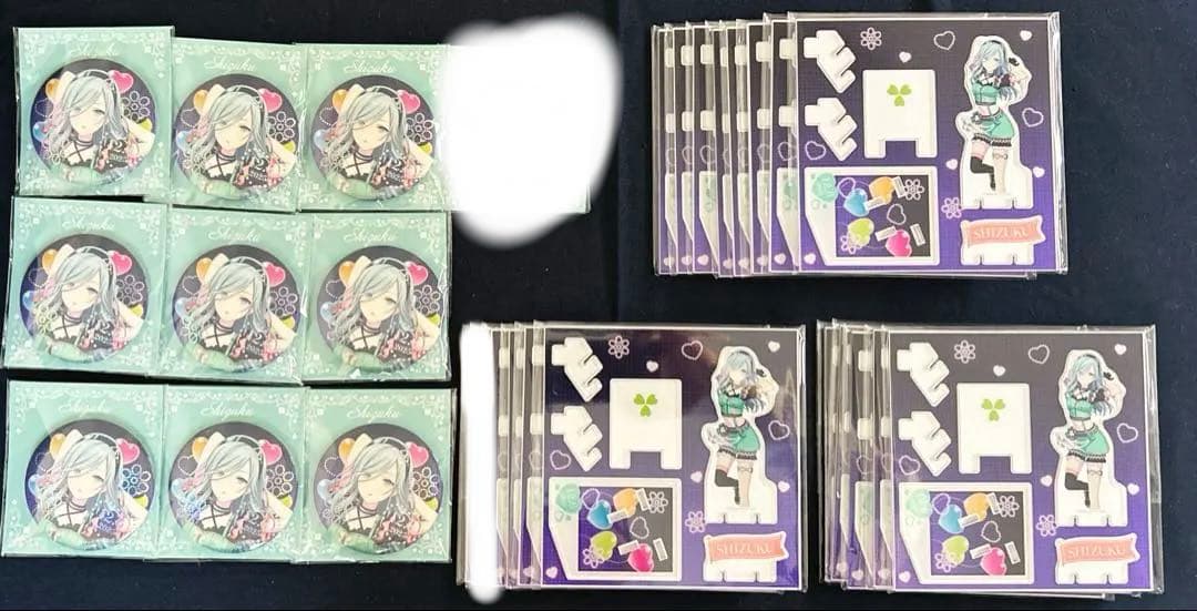 プロセカ　はぴこれ　日野森雫　缶バッジE賞 アクリルスタンドA賞