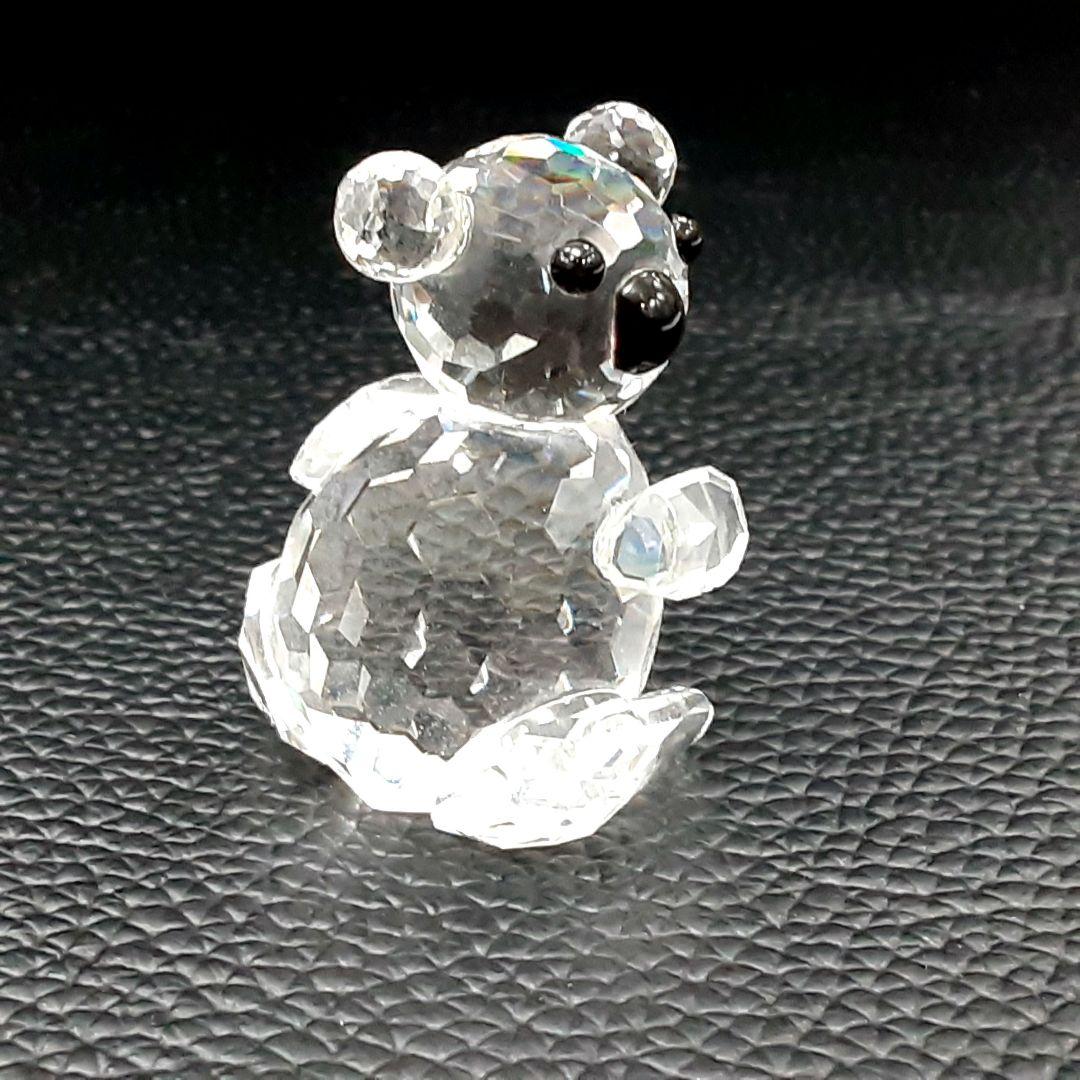 P387 スワロフスキー クリスタル コアラ 親子 2頭セット　お