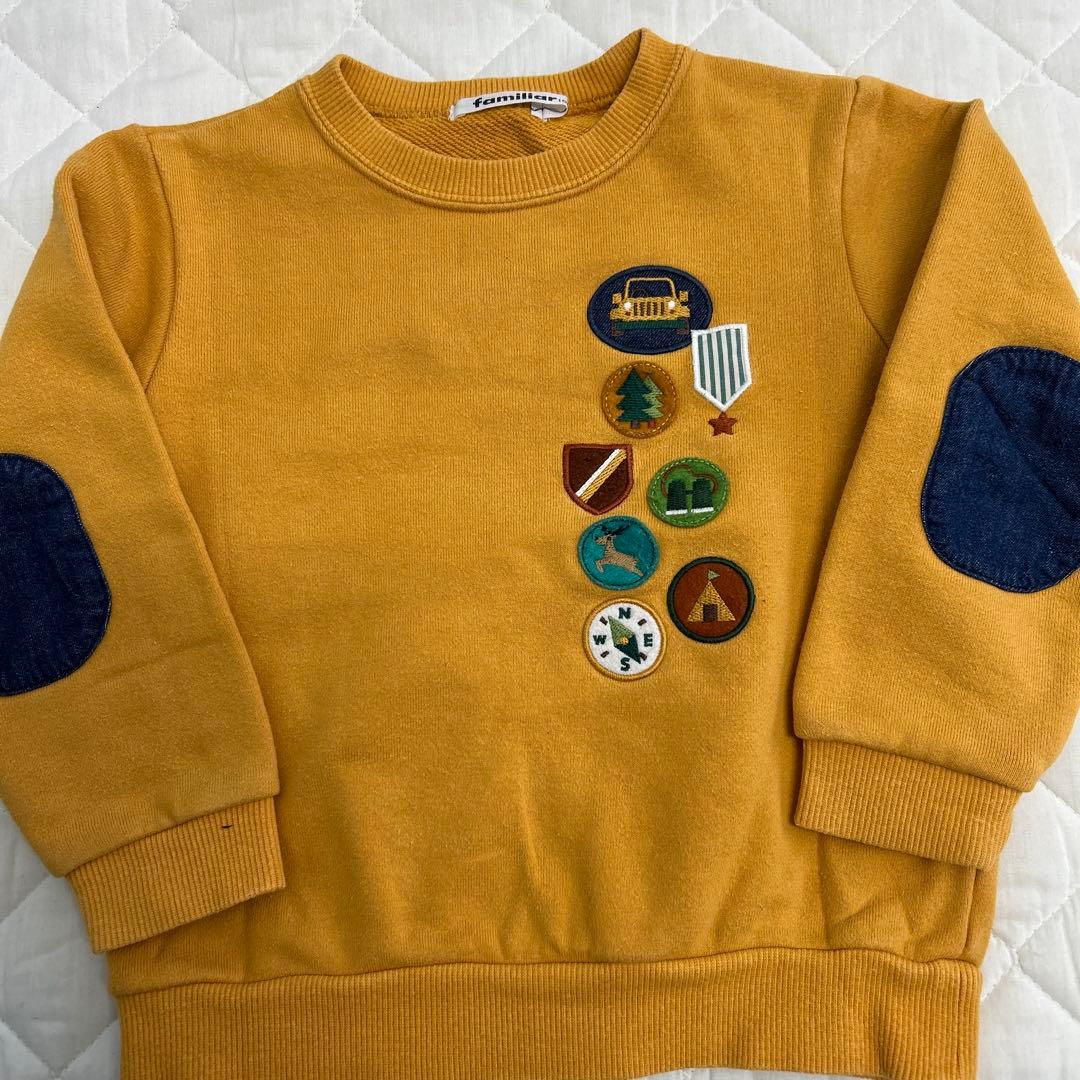 m*様 familiar トレーナー 3点セット　100㎝　乗り物　ファミちゃん