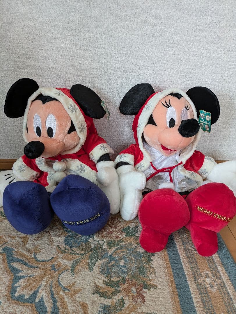 ミッキー ミニー ぬいぐるみ セット クリスマス 2004