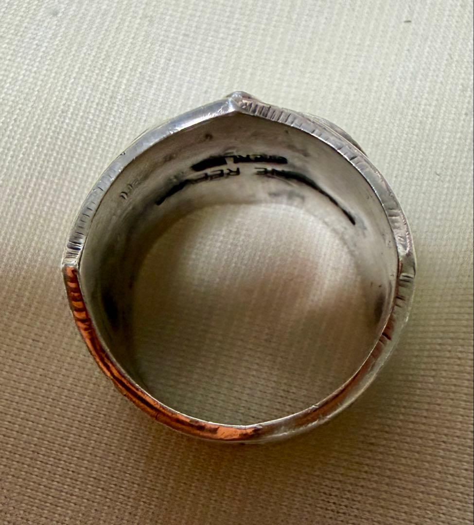 Navajo Sunshine Reeves スタンプワーク リング　18号