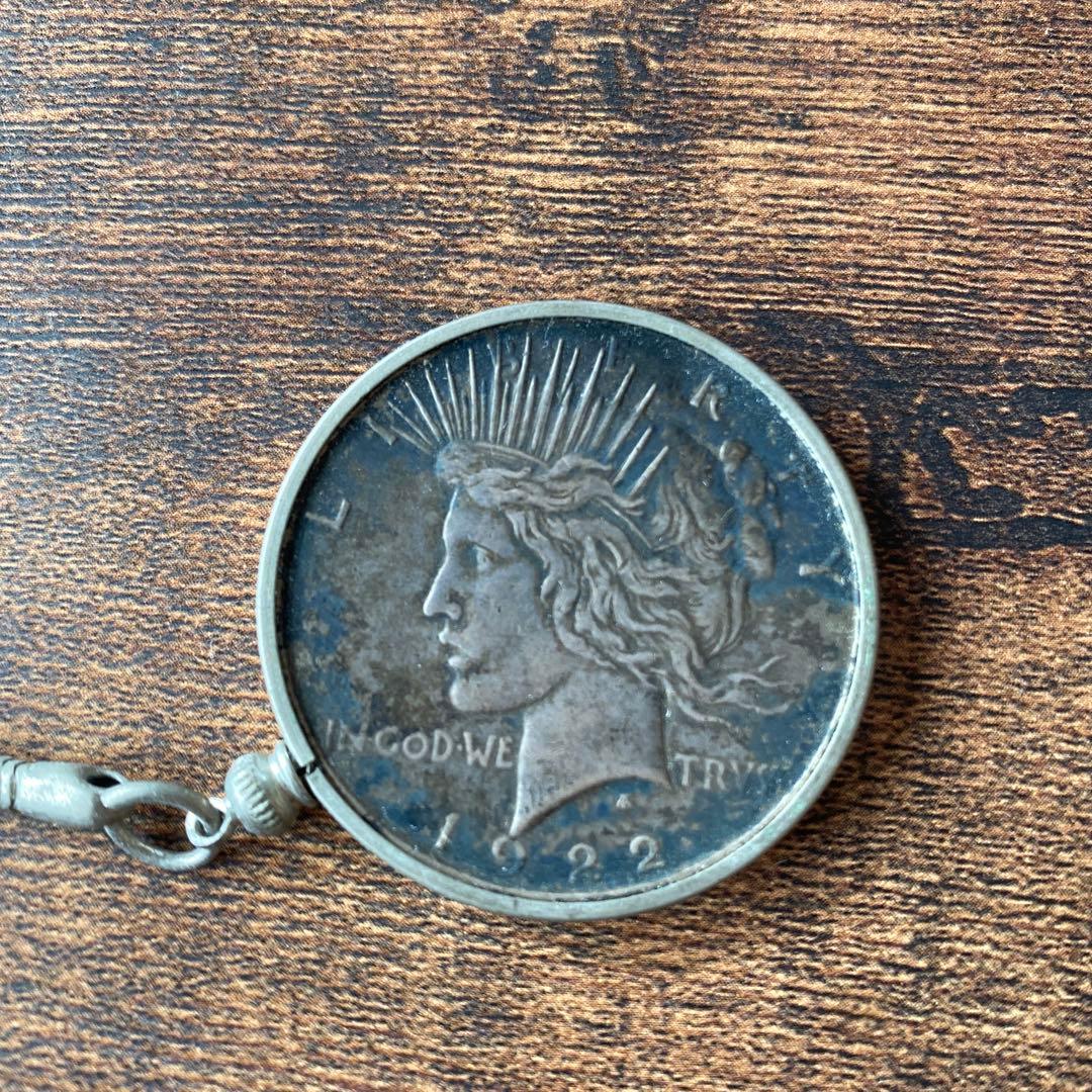 1922年 ピースダラー　1ドル銀貨 キーホルダー　ヴィンテージ