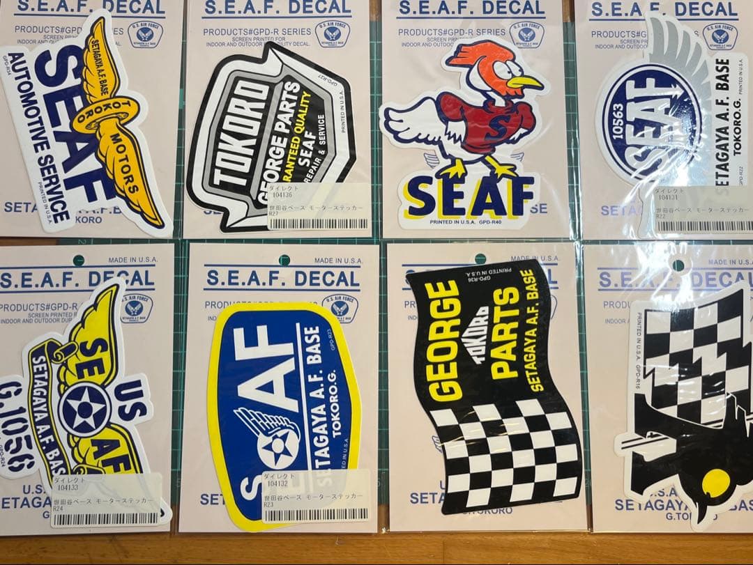 【8枚セット！】世田谷ベース正式装備品　モーターステッカーセット
