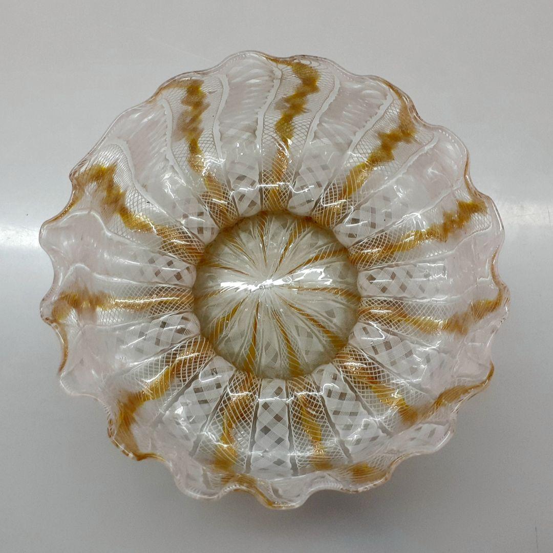 MURANO ムラノ 金彩 レース お碗 皿