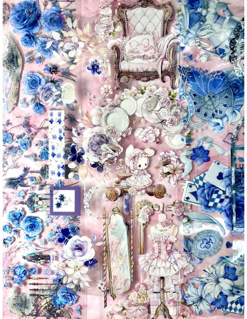 海外PETマステ切り売り20枚セット　マステケース付き　20-ウ-L