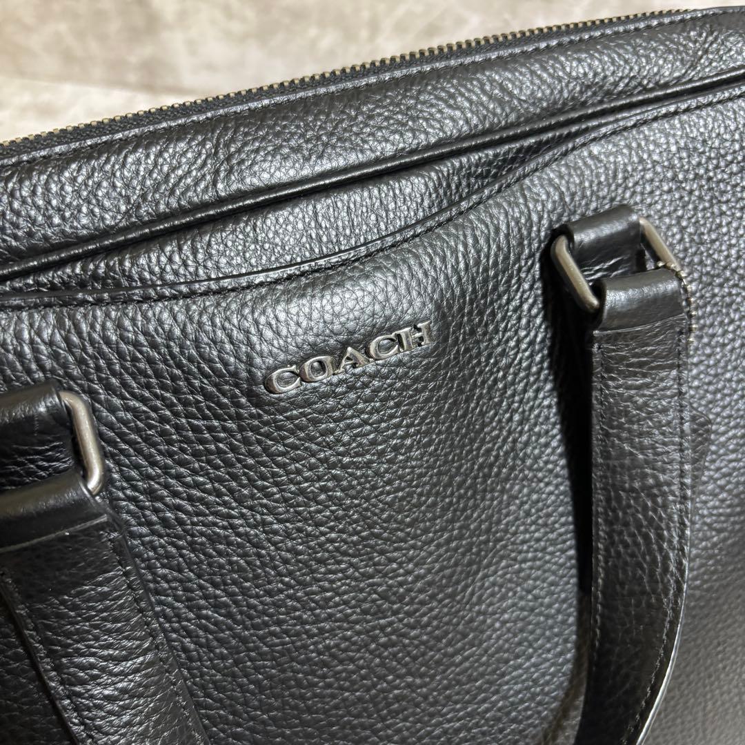 H255 美品✨COACH コーチ　ビジネスバッグ　ハンドバッグ　オールレザー