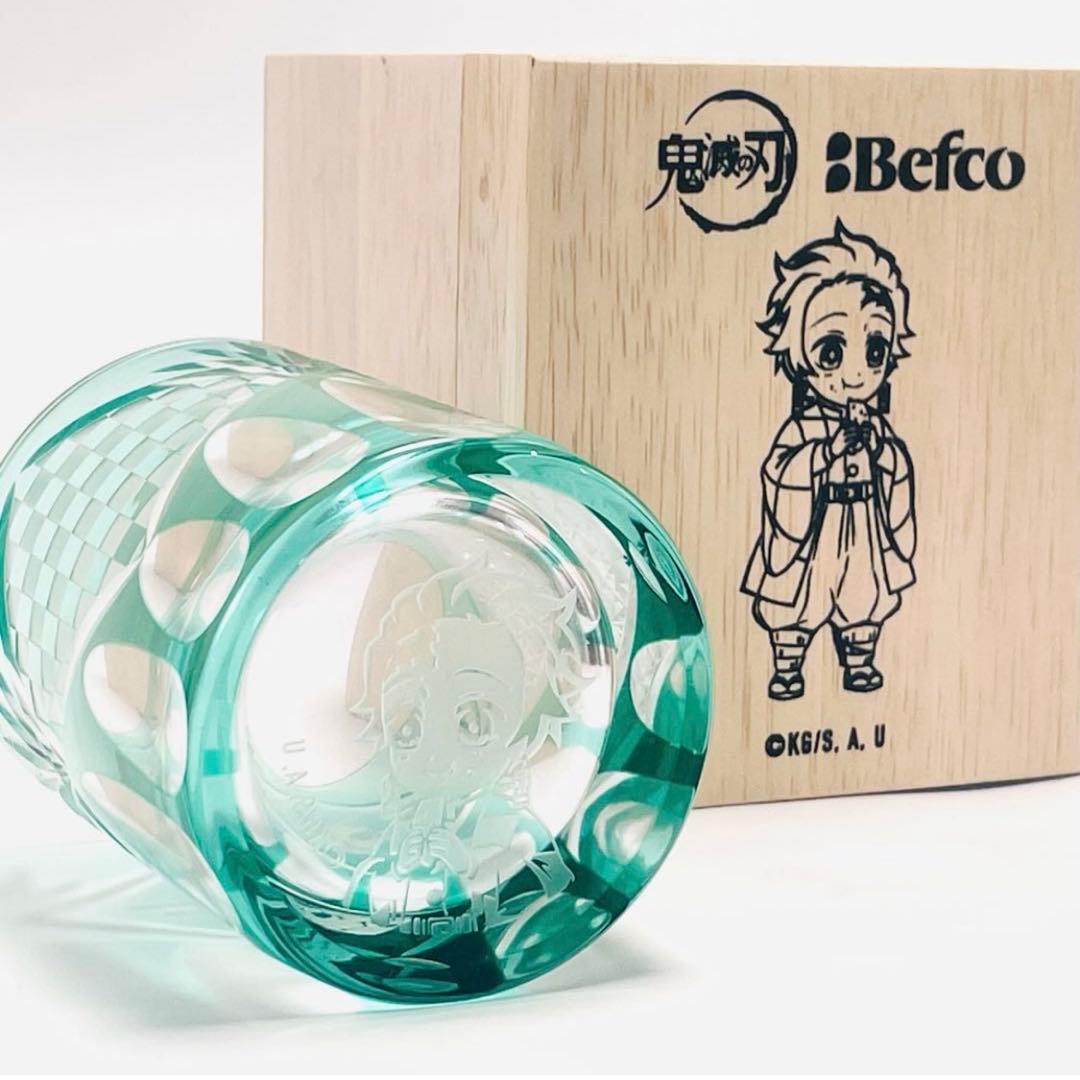 【限定非売品】 鬼滅の刃 炭治郎モデル 江戸切子 グラス コップ Befco