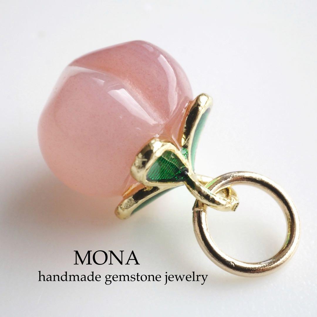 【Ruby】希少石ゴールデンマイカの大粒ネックレストップ