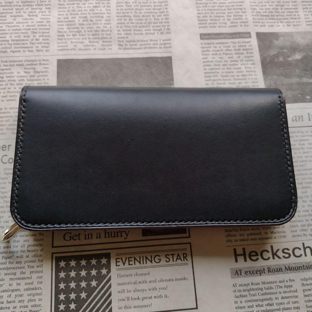 茶芯　2.5層　ロングトラッカー　ウォレット　栃木レザー