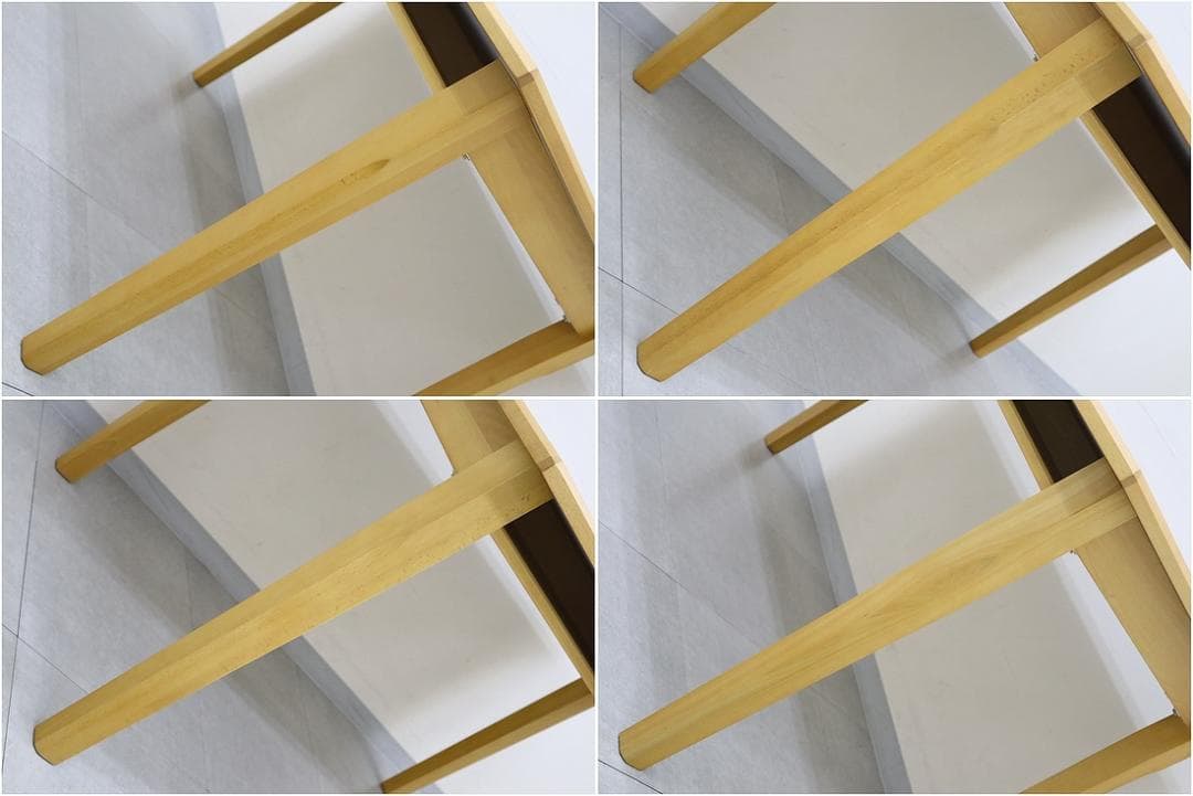 ウニコ GRIFU グリフ ダイニング テーブル メラミン天板 ビーチ材 収納付