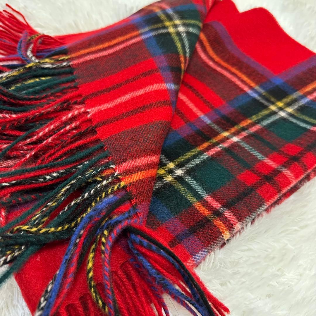 小*ん様 ジョンストンズ　カシミヤ大判ストール マフラー ロイヤルスチュワート