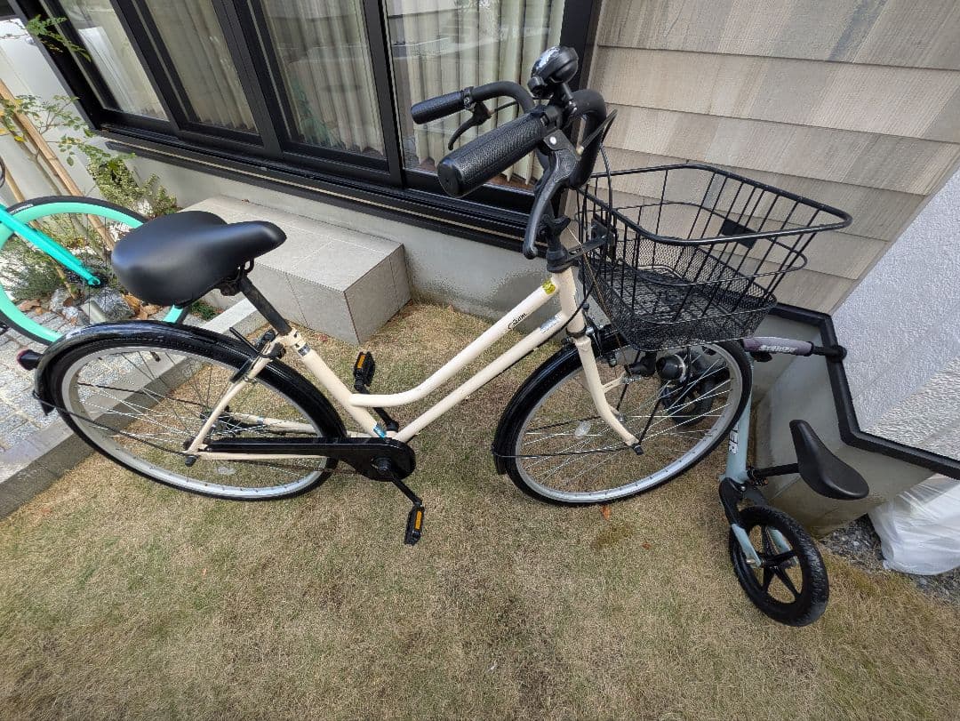 シティサイクル クリーム色 26インチ アサヒ